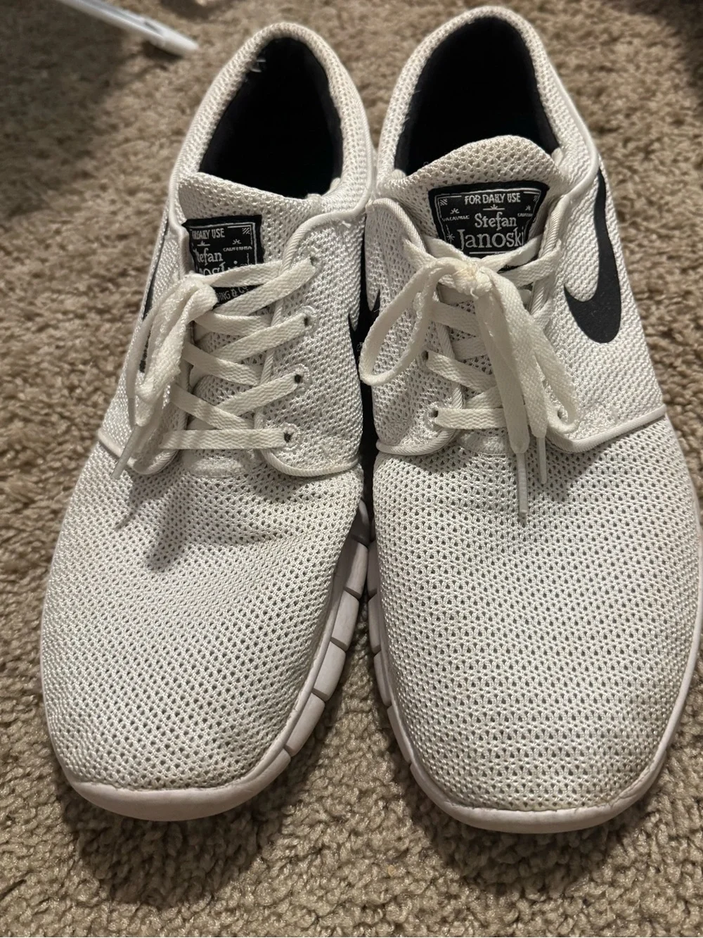 Nike Mens SB Janowski Free White/Black
